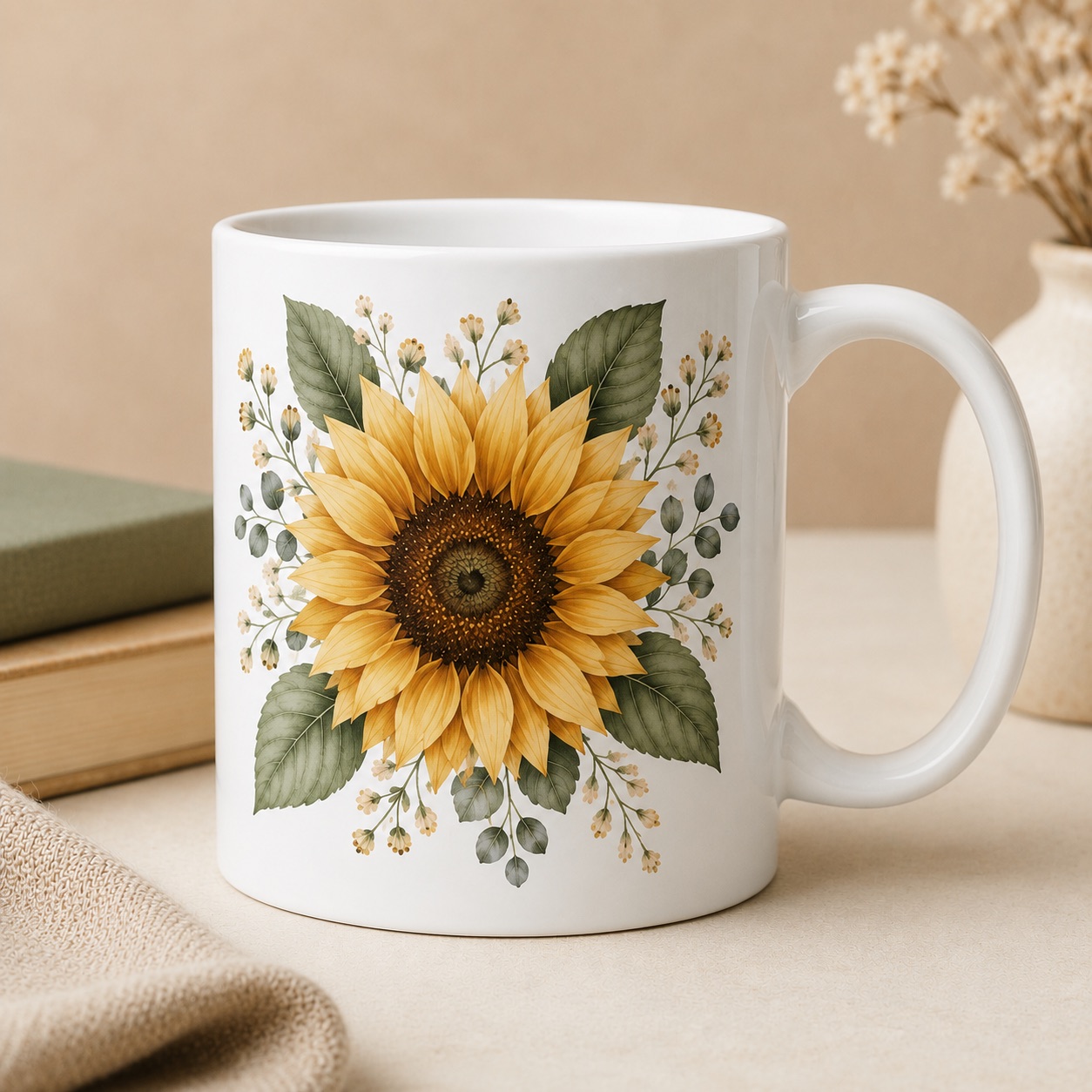 Personalized white mug